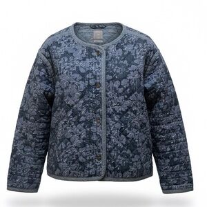 GAP Quilted Chambray floral Jacket